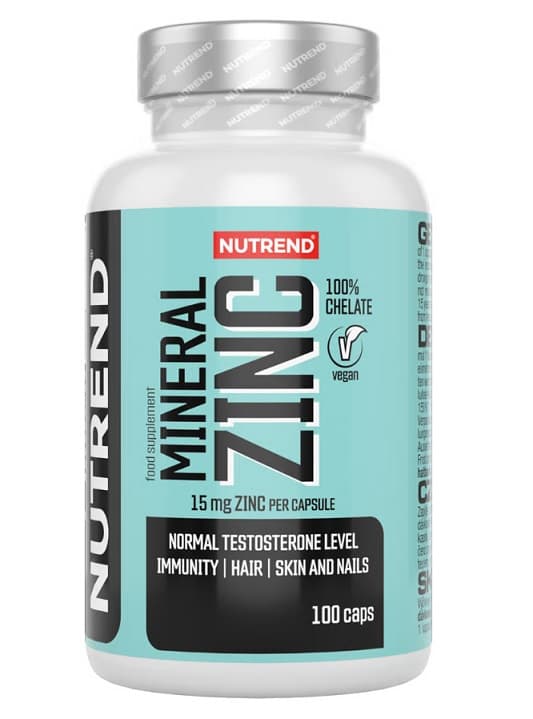 Nutrend - Mineral Zinc 100% Chelate - 100 caps