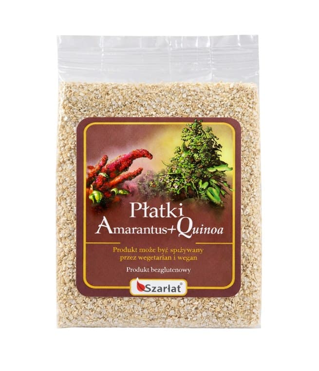 Szarłat - Amarantus Płatki + Quinoa 250g Szarłat – Szarłat förpackning