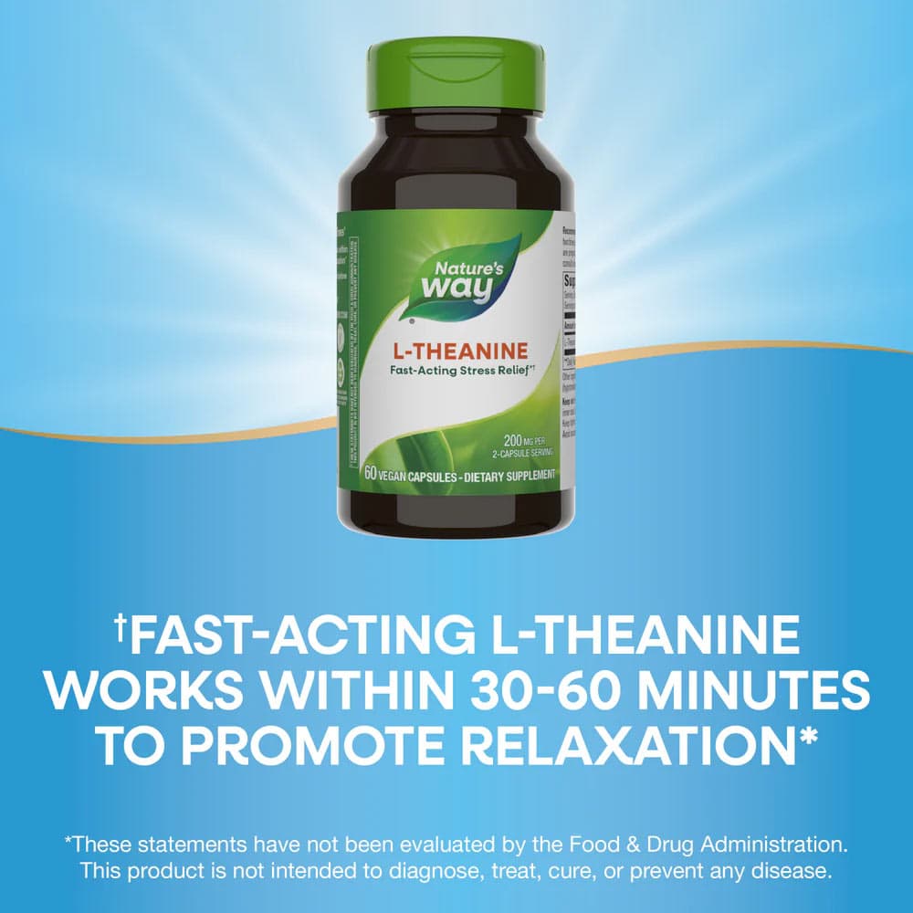 Nature's Way - L-Theanine - 60 Vcaps