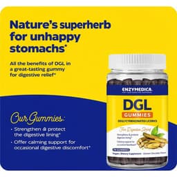 Enzymedica - DGL Stomach Soothe Gummies - 74 Gummies
