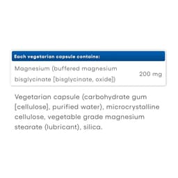 Natural Factors Magnesium Bisglycinate Pure 200mg - 250 Caps