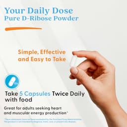 Doctor's Best - D-Ribose - 120 Vcaps