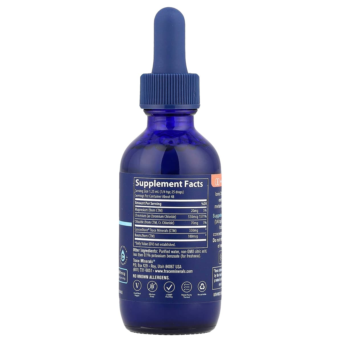 Trace Minerals Liquid Ionic Chromium 550mcg - 59ml