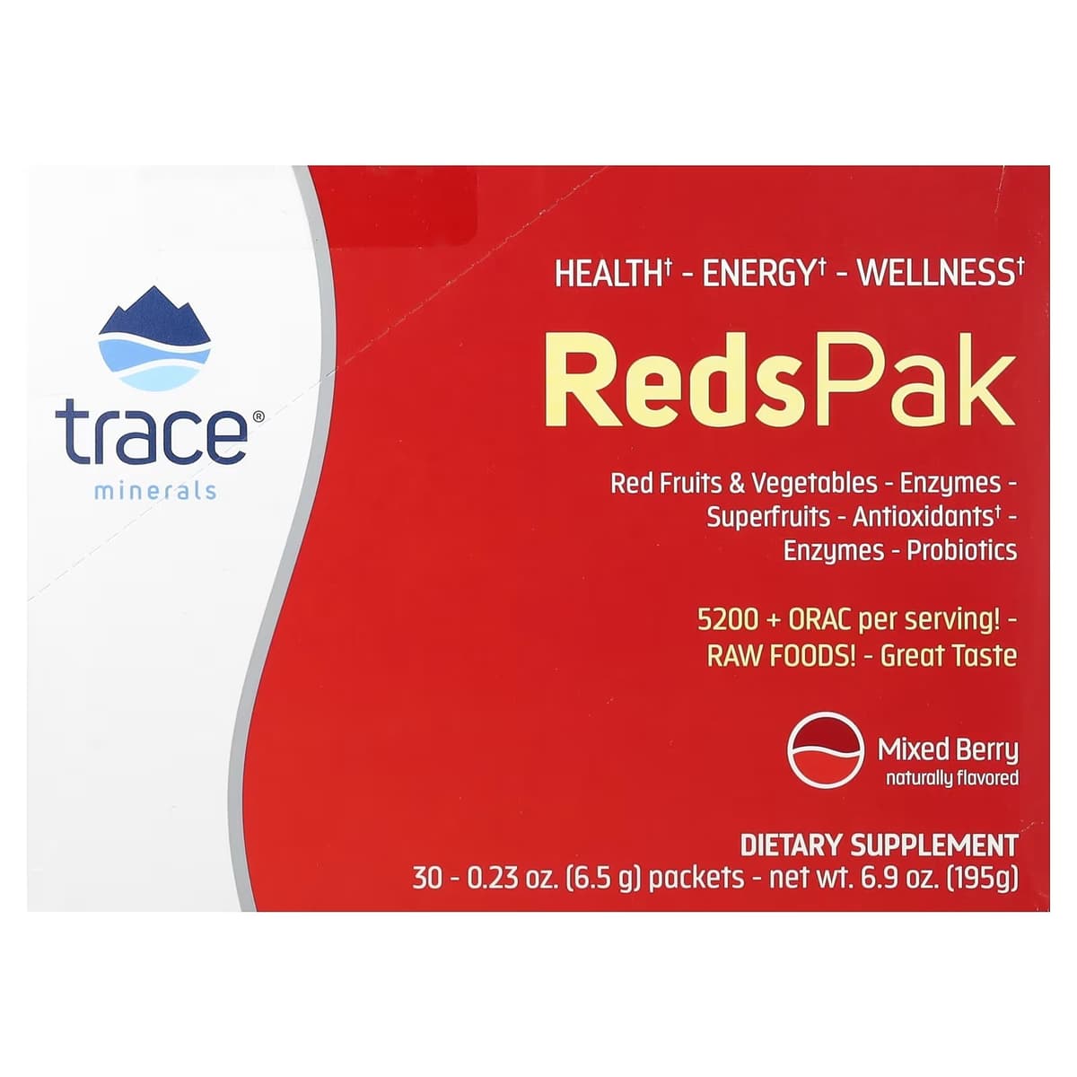 Trace Minerals Reds Pak - 30 pussia