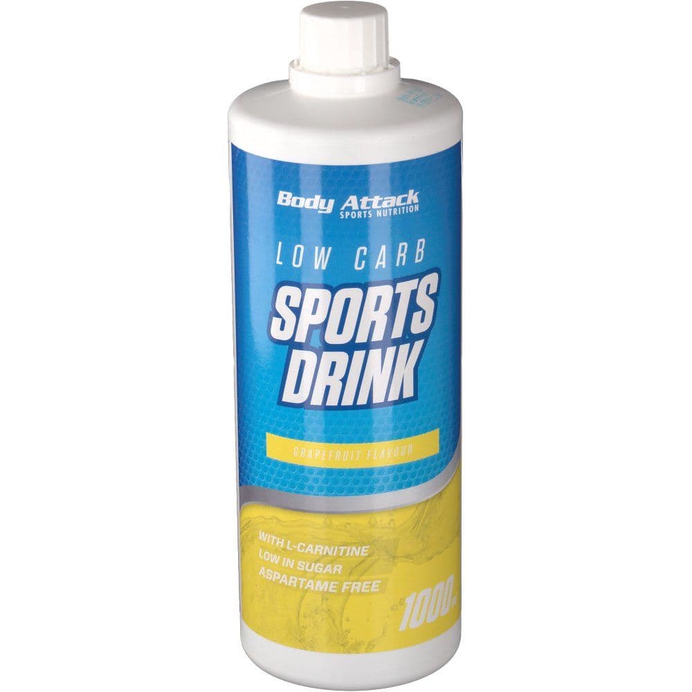 Body Attack - Sportdryck utan socker - Grapefrukt, 1000 ml – Body Attack förpackning