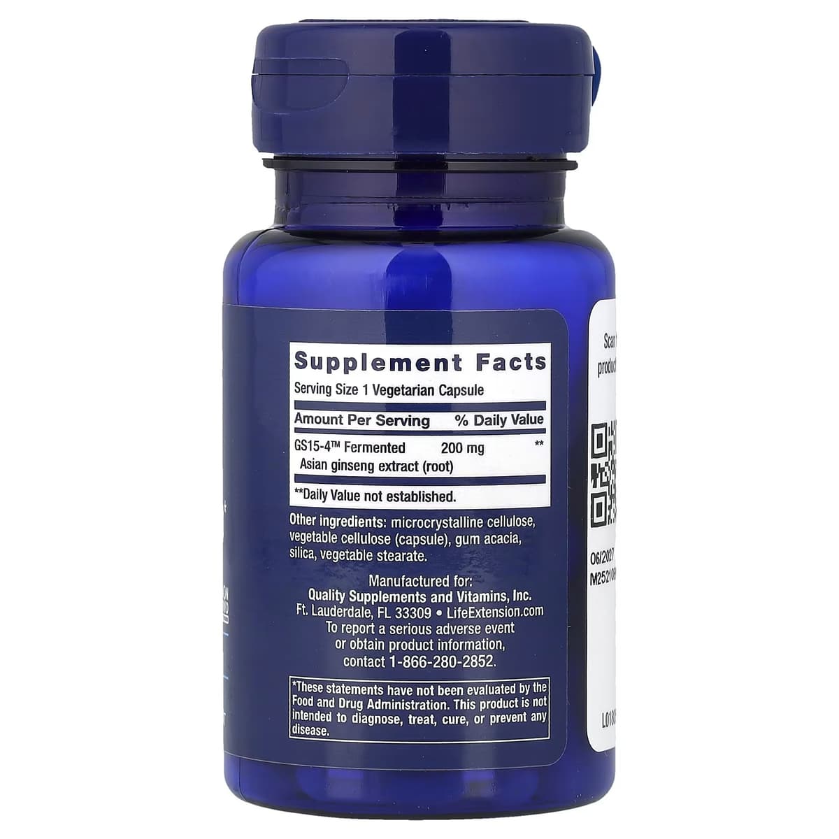 Life Extension - Ginseng Energy Boost - 30 Caps