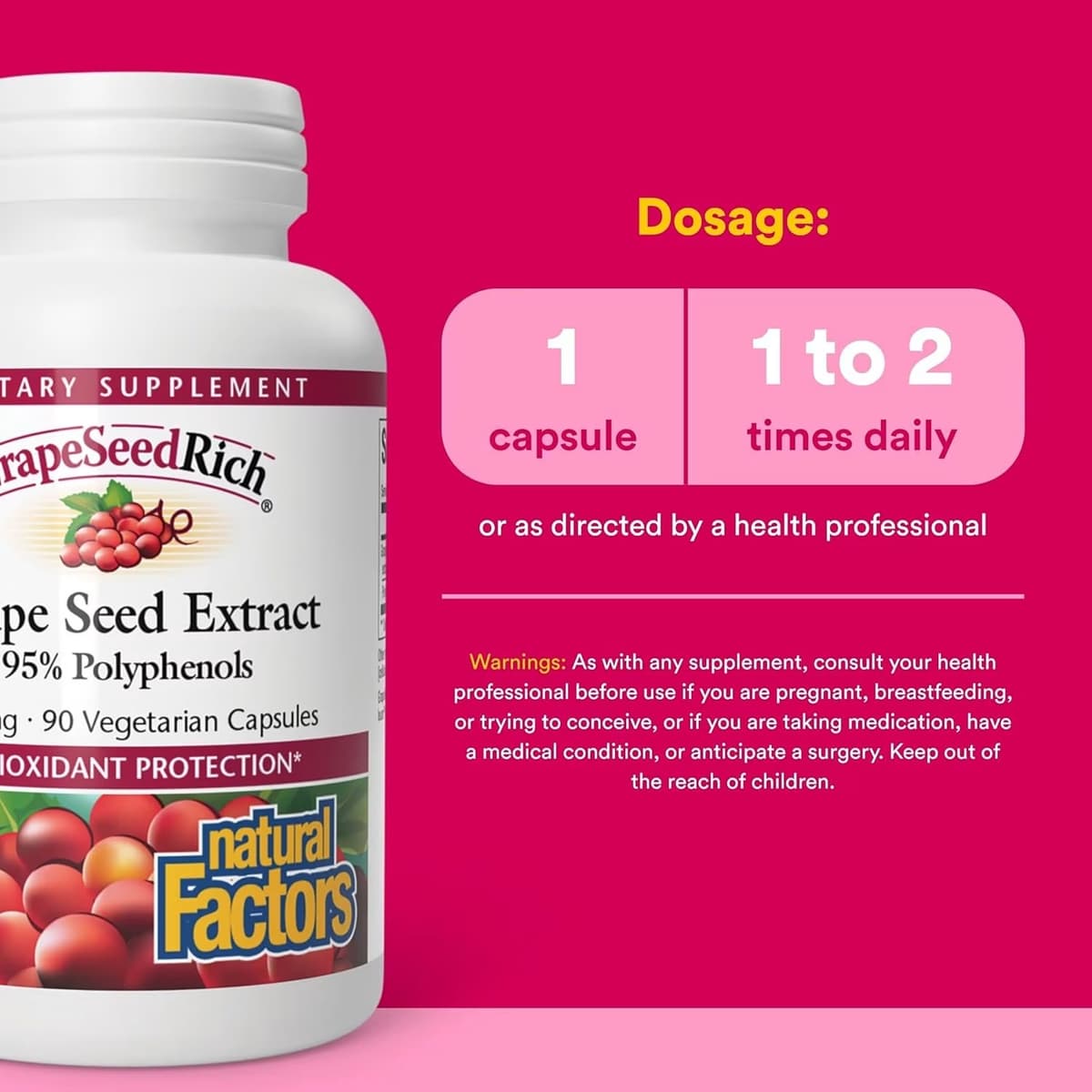 Natural Factors - Super Strength Grape Seed Extract