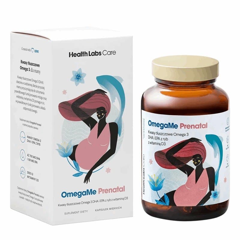 Health Labs Care - OmegaMe Prenatal - 120 Caps – Health Labs Care förpackning