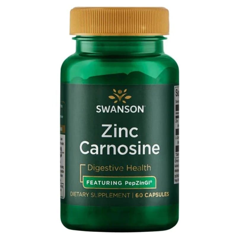 Swanson - Zinc Carnosine - 60 Caps – Swanson förpackning