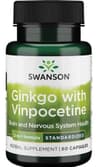 Swanson - Ginkgo Biloba Vinpocetine Standardisoitu - 60 Kapselia