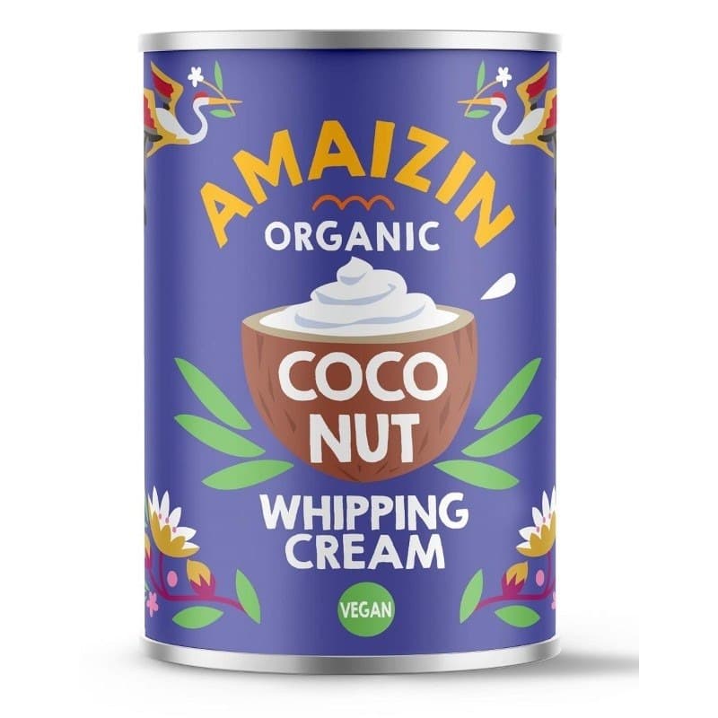 Amaizin - Organic Coconut Whipping Cream - 400ml – Amaizin förpackning