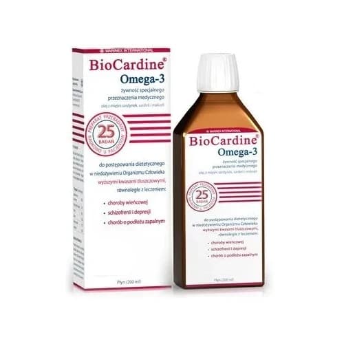 Biocardine - Omega-3 - 250ml – Biocardine förpackning