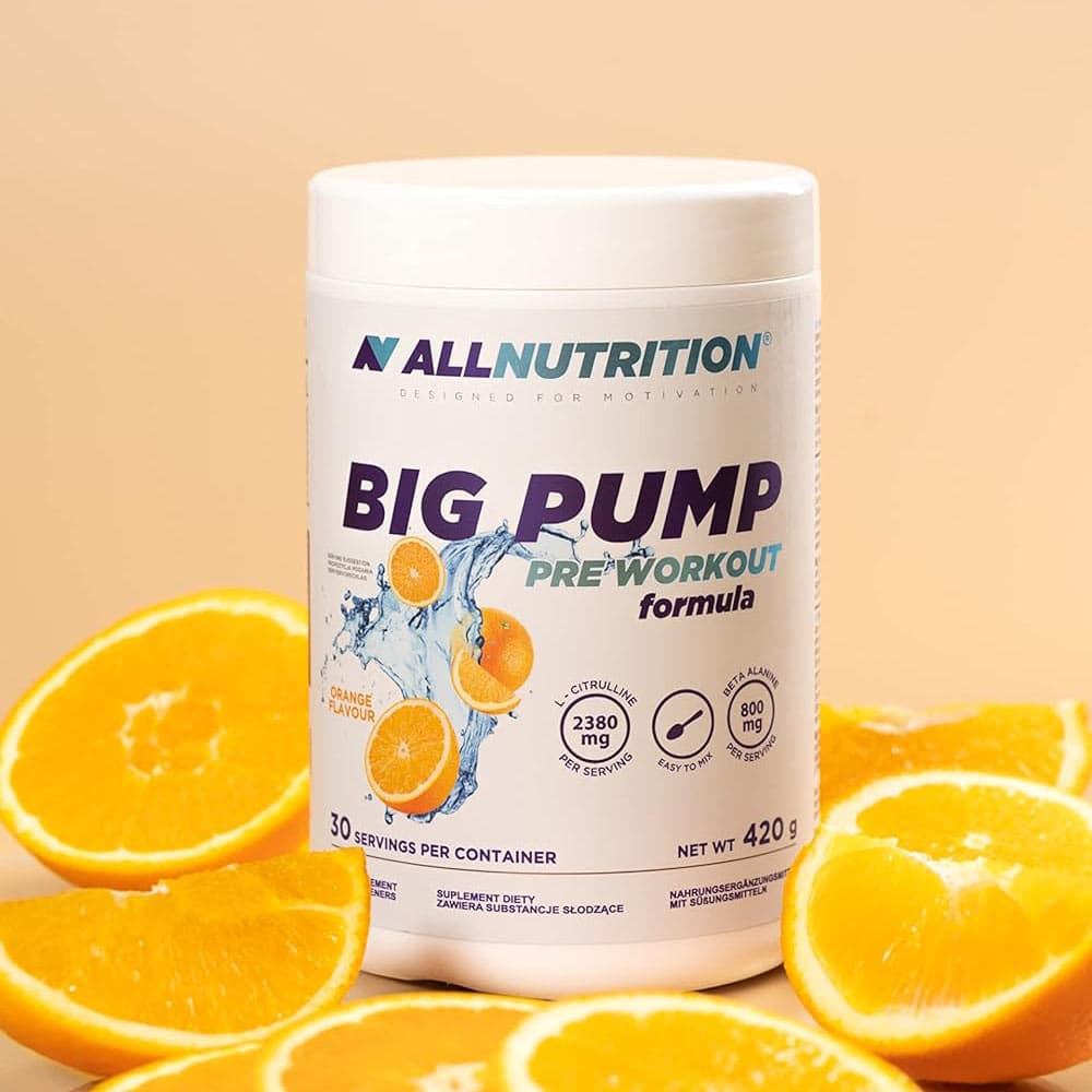Allnutrition - Big Pump, Orange - 420g (KORT DATUM 2026-11-30)