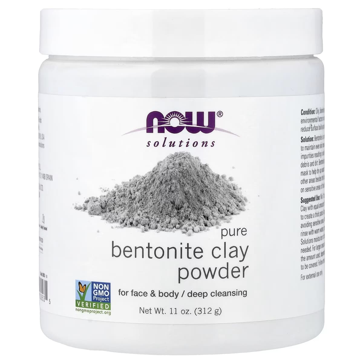 Now Foods - Bentonite Clay Powder - 312g