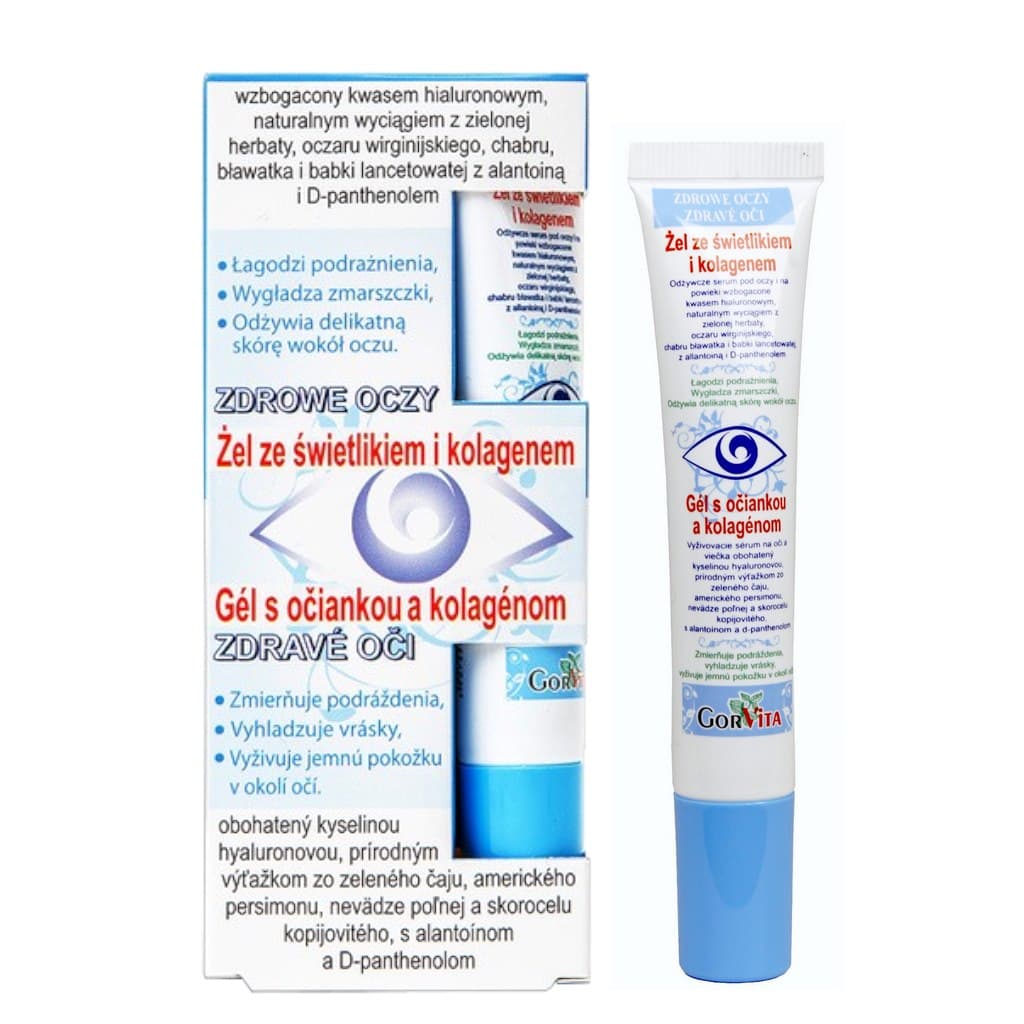 Gorvita - Eye Gel With St. John'S Wort And Collagen - 20ml – Gorvita förpackning