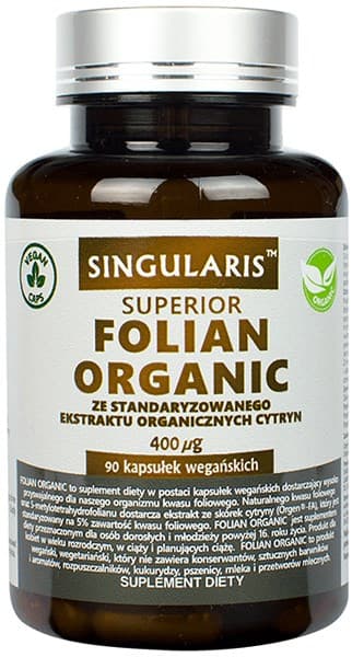 Singularis - Superior Folian Organic - 90 Caps – Singularis förpackning