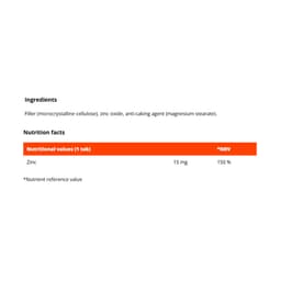 Gymbeam - Zinc - 180 Tabs, 54g