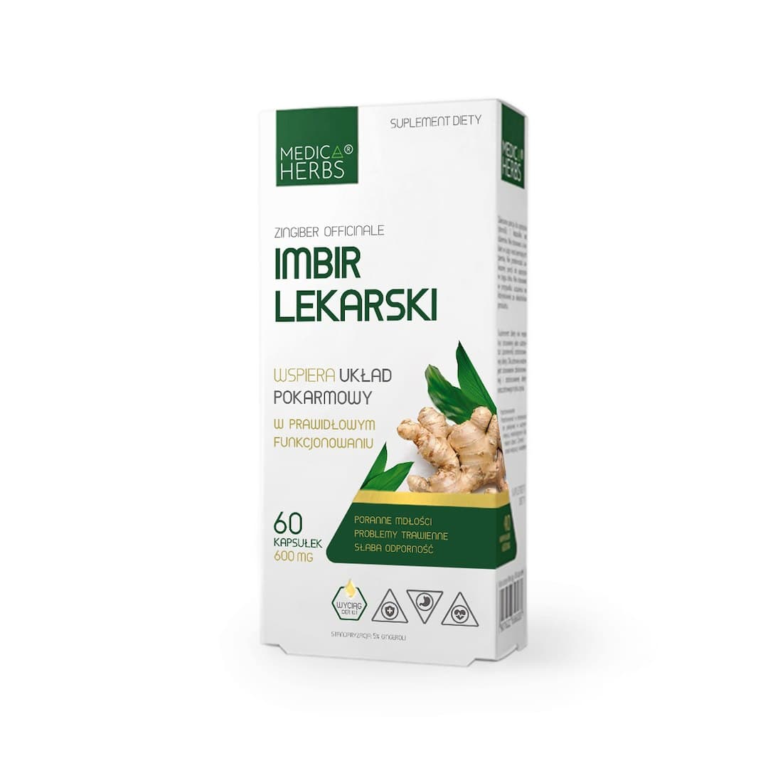 Medica Herbs - Medicinal Ginger - 60 Caps