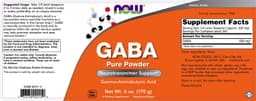 NOW Foods - GABA Pure Powder - 170g