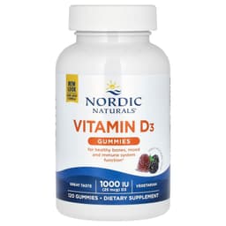 Nordic Naturals - Vitamin D3 Gummies, 1000IU Wild Berry - 120 Gummies