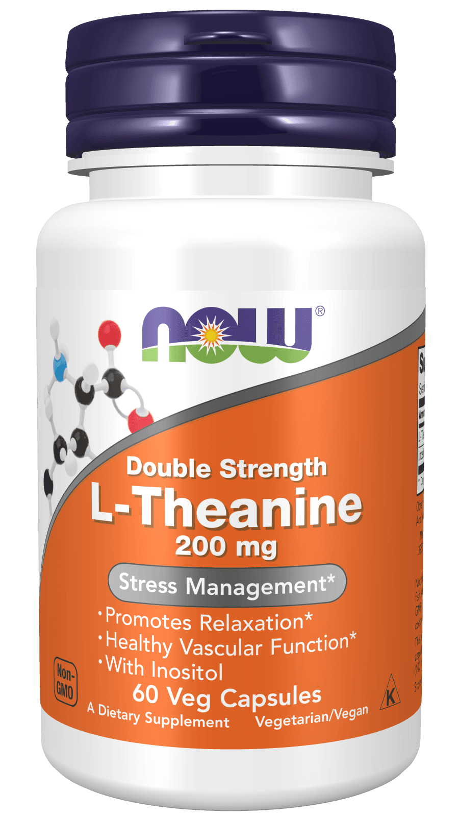 NOW Foods - L-Theanine, 200mg (90 Vcaps)