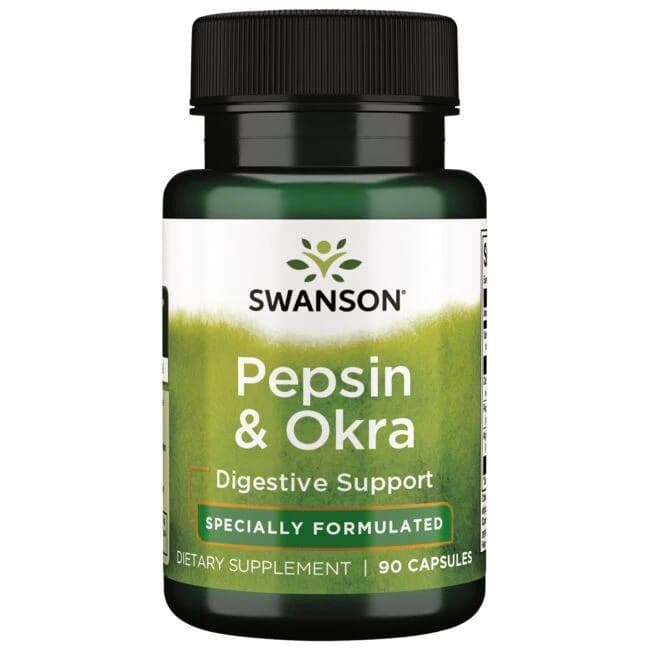 Swanson - Pepsin & Okra - 90 Caps