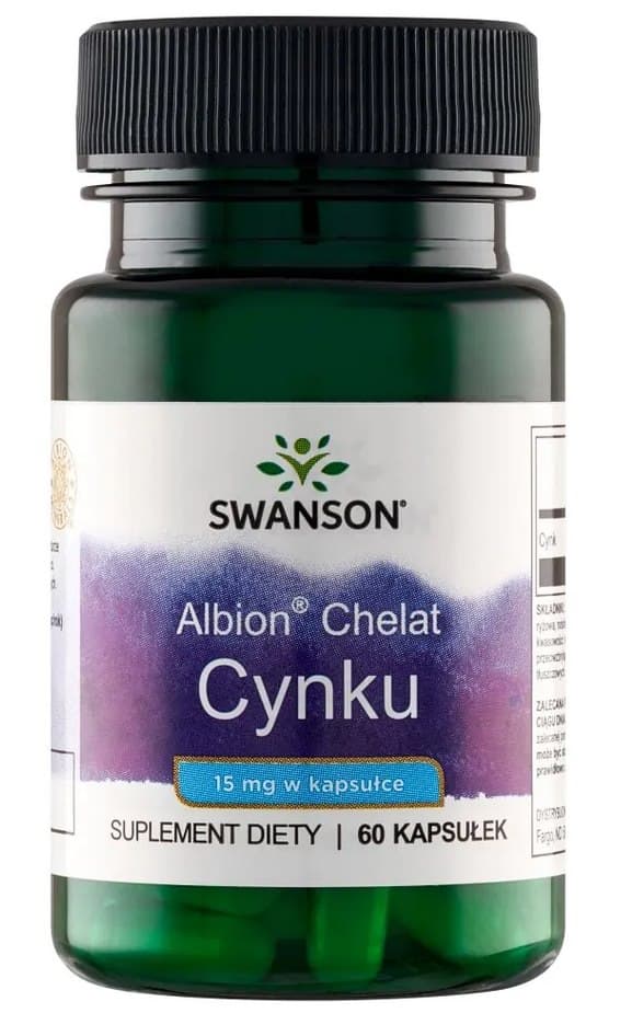 Swanson - Albion Chelated Zinc - 60 Caps – Swanson förpackning