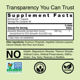 Nature's Answer - Boswellia - 90 Vegetarian Capsules