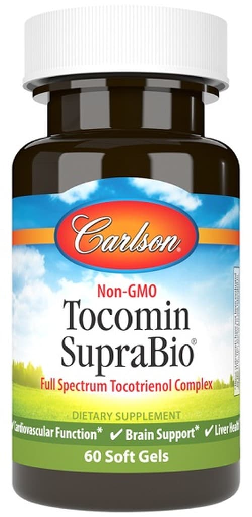 Carlson Labs - Tocomin Suprabio - Vitamin E Complex - 60 Sgels – Carlson Labs förpackning