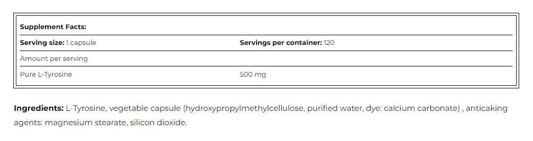 Amix - Tyrosine - 120 Caps