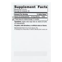 Nordic Naturals - Baby'S Vitamin D3, 400IU - 22.5ml.