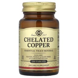 Solgar - Chelated Copper - 100 Tabs