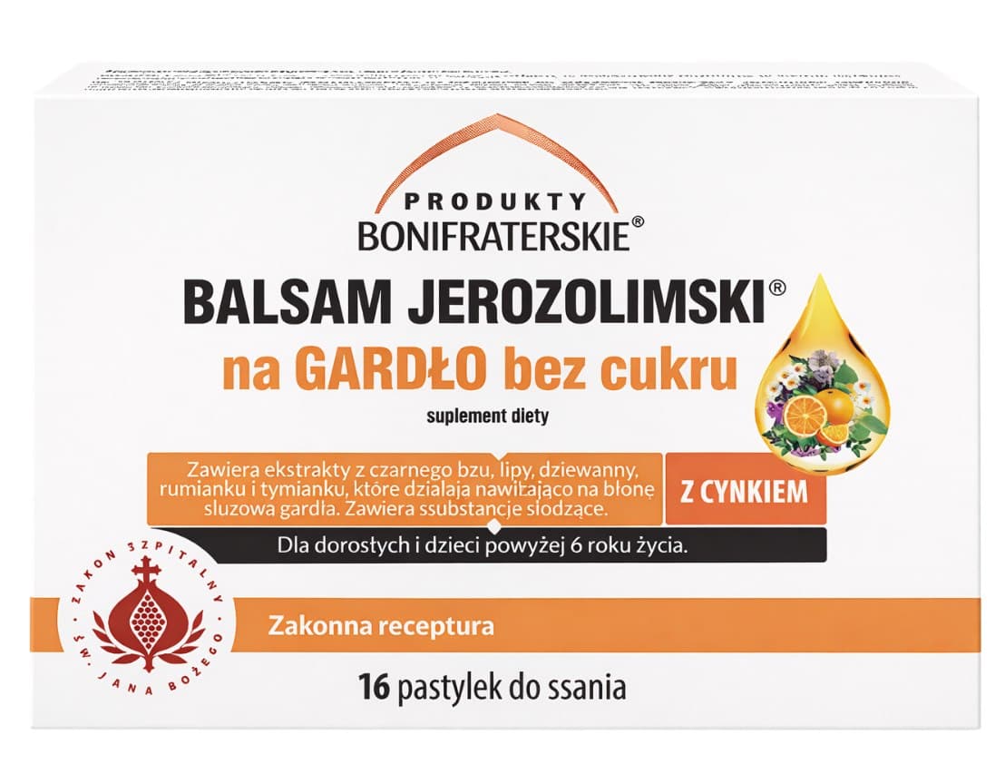 Produkty Bonifraterskie - Jerusalem Balm For Throat