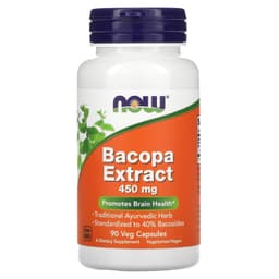 NOW Foods - Bacopa Extract - 90 Veg Capsules
