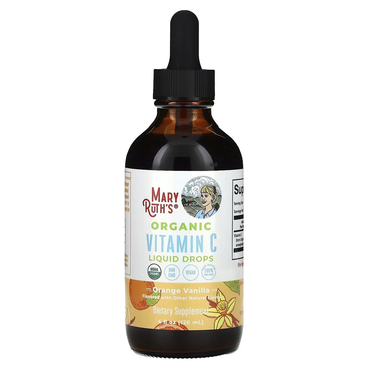 MaryRuth's - Organic Vitamin C Liquid Drops - Orange - 120ml