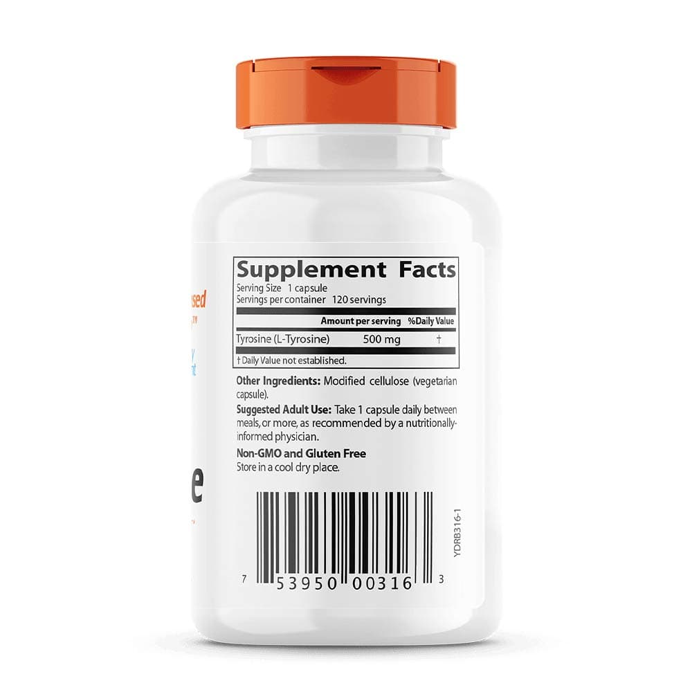Doctor's Best - L-Tyrosiini, 500 mg - 120 Kaps