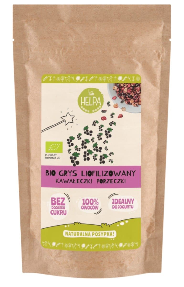 Helpa - Bio Freeze-Dried Currant Pieces - 20g – helpa förpackning