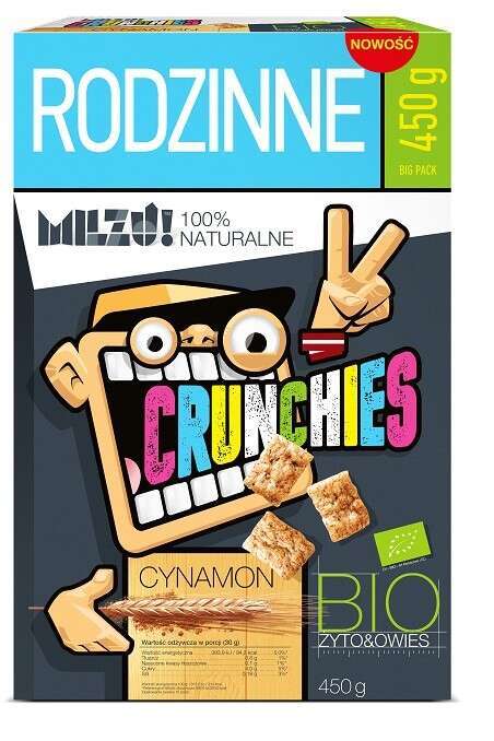 Milzu - Crunchies - 450g – Milzu förpackning