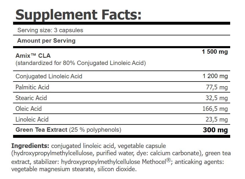 Amix - CLA 1200 + Green Tea - 120 Caps