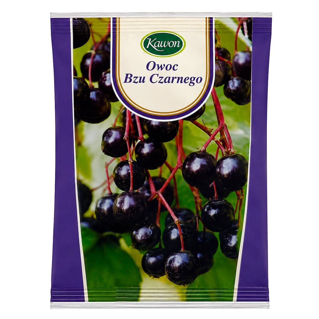 Kawon - Black Elderberry Fruit - 50g – Kawon förpackning