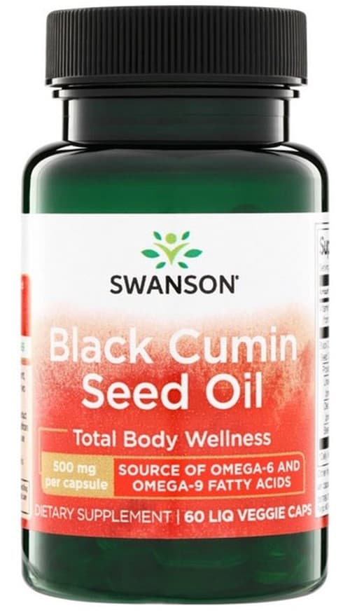 Swanson - Black Cumin Seed Oil - 60 Liquid Veggie Caps – Swanson förpackning
