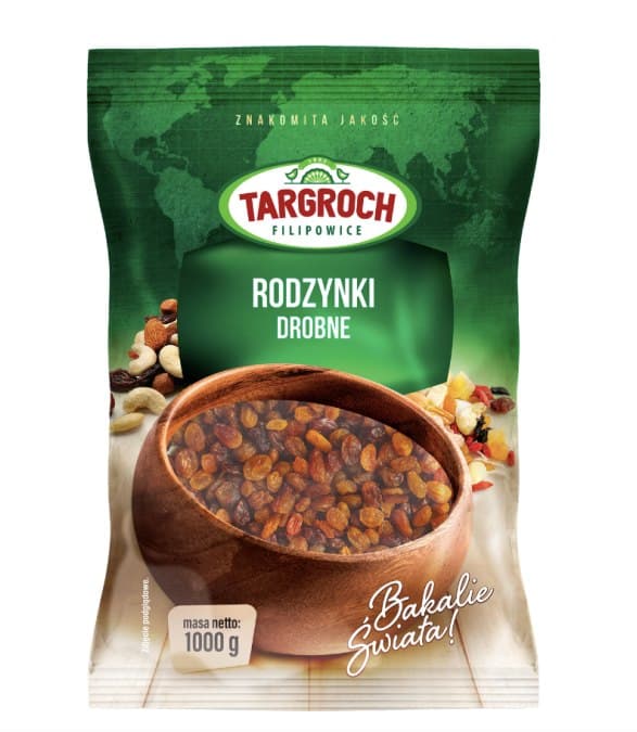 Targroch - Raisins Fine - 1000g – Targroch förpackning