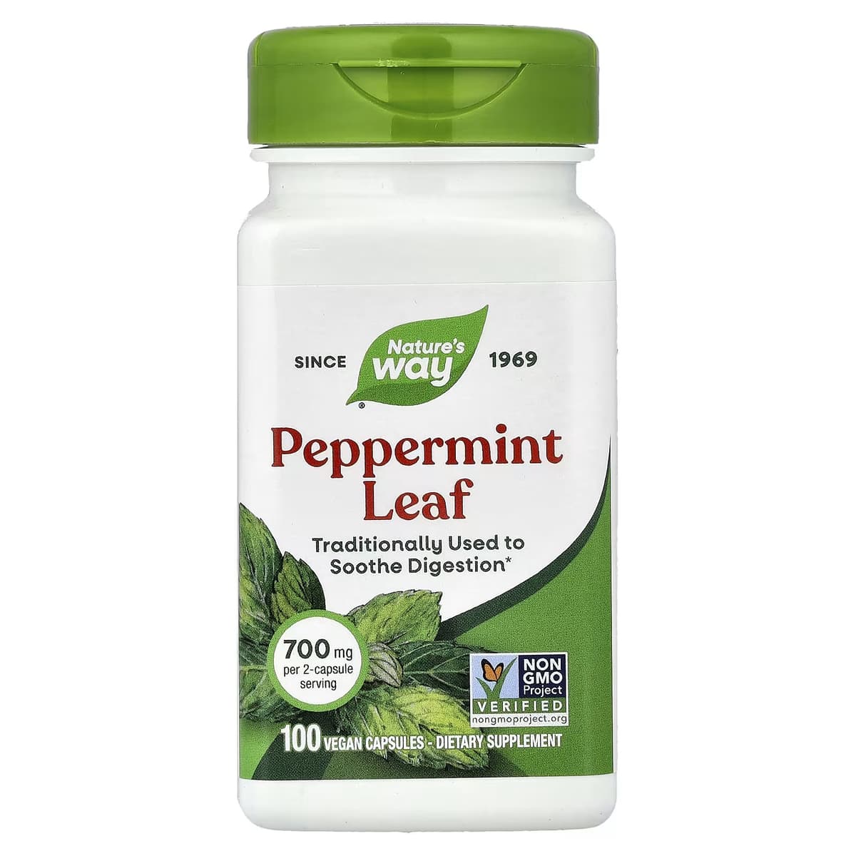 Nature'S Way - Peppermint Leaf - 100 Caps