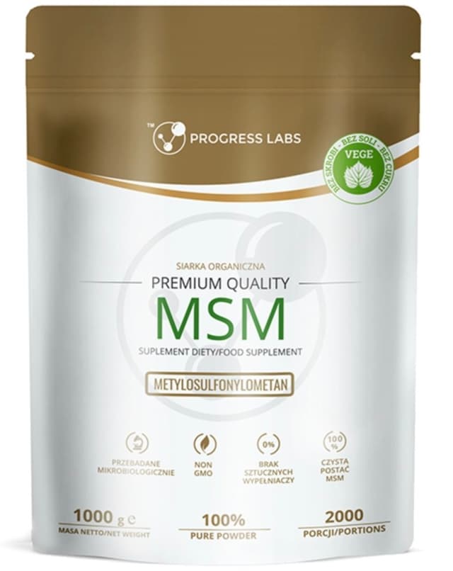 Progress Labs MSM Siarka Organiczna 1kg – Progress Labs