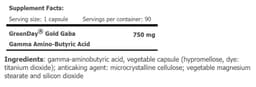 Greenday ProVegan - Gold GABA - 90 Vege-kapsler (KORT DATO 2026-08-30)