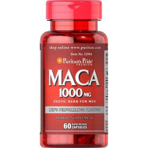 Puritan's Pride - Maca 1000mg Exotic Herb For Men – Puritan's Pride förpackning