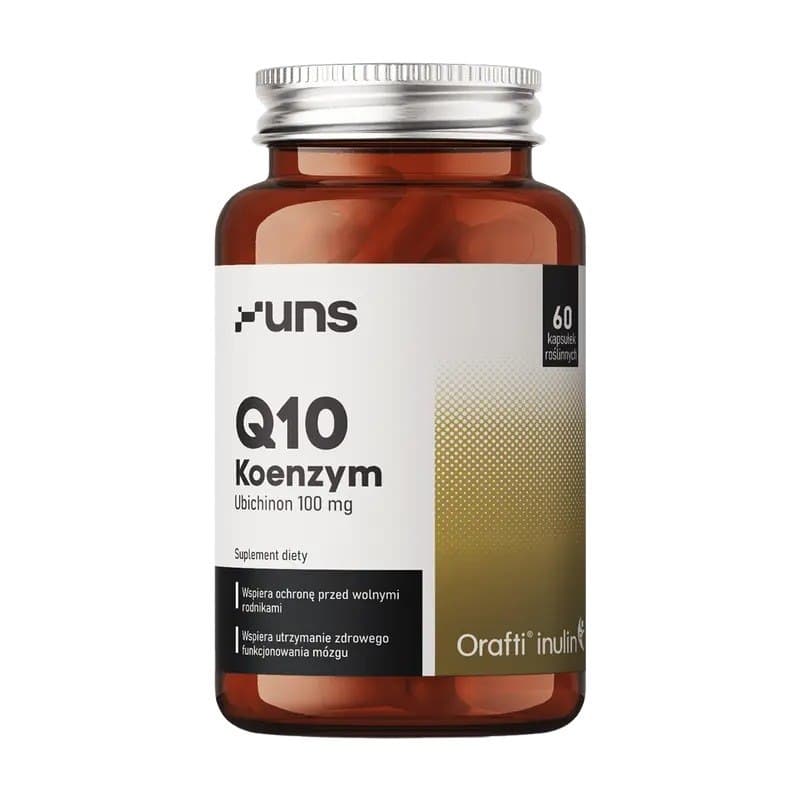 UNS - Q10 Coenzyme - 60 Caps – UNS förpackning