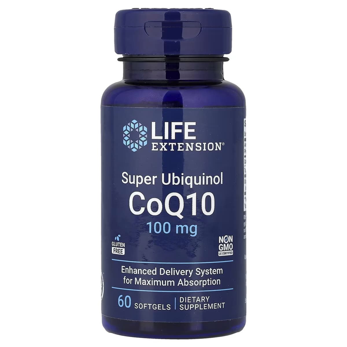Life Extension - Super Ubiquinol CoQ10, 100mg - 60 Kapsler