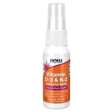 NOW Foods - Vitamin D-3 & K-2 Liposomal Spray - 59 mL – NOW Foods förpackning