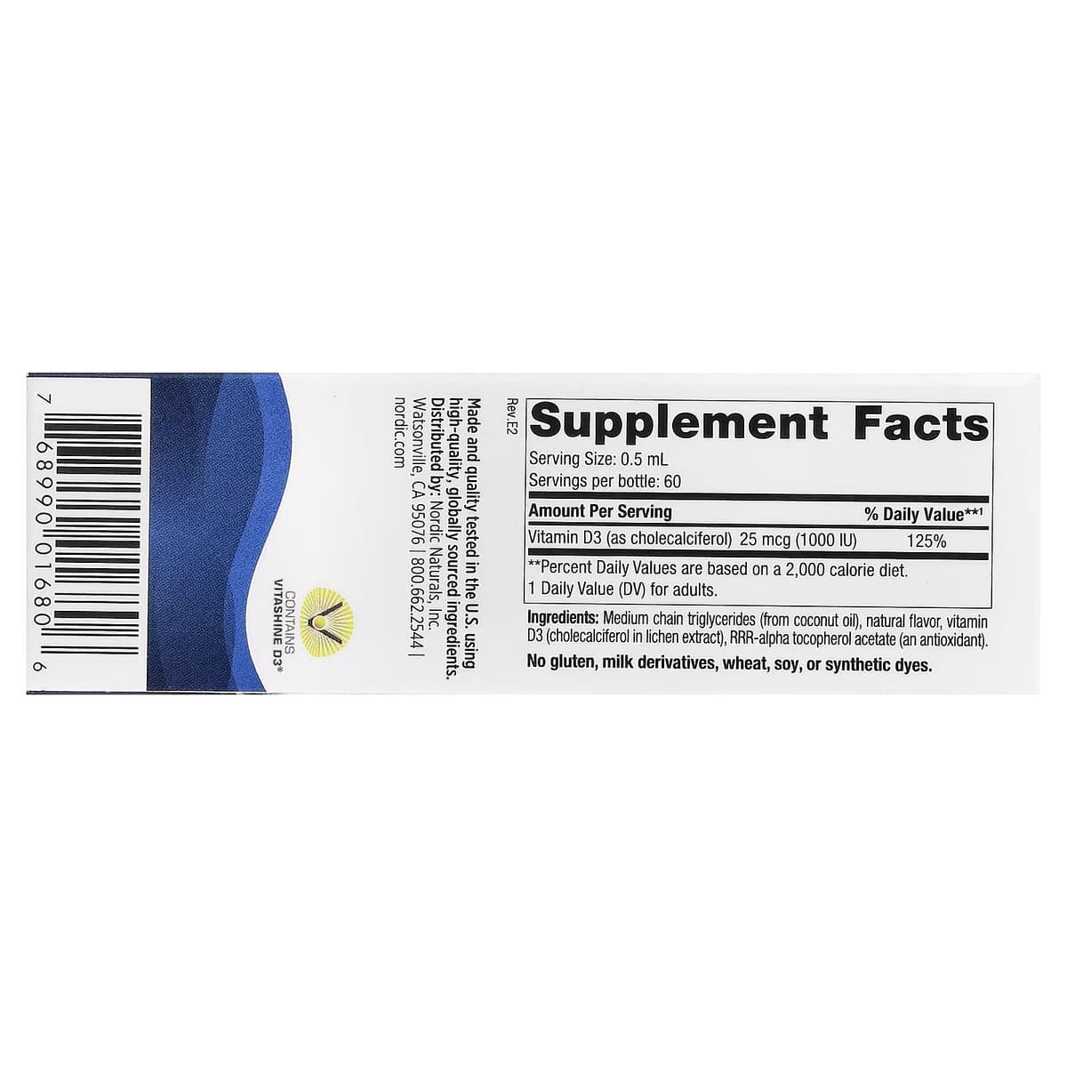 Nordic Naturals - Plant-Based Vitamin D3 Liquid - 30ml